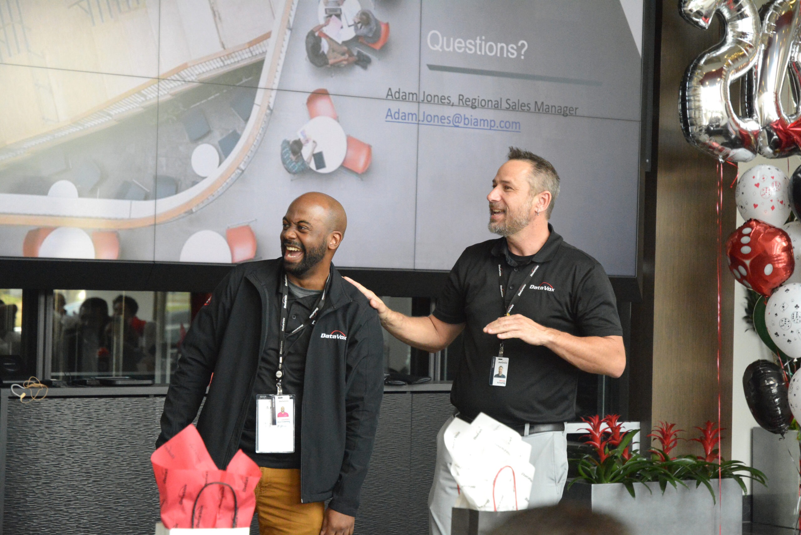 2 Participants laughing from a previous SKO event